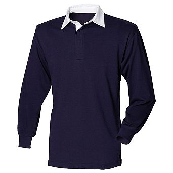 Front Row Long Sleeve Classic Rugby Polo Shirt