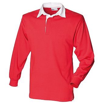 Front Row Long Sleeve Classic Rugby Polo Shirt