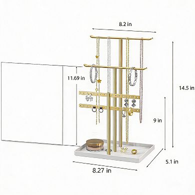 Sturdy Jewelry Organizer for 80 Pieces: Easy Access, Rust-Resistant
