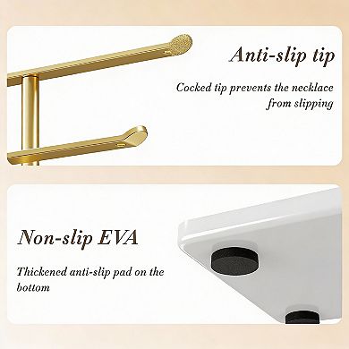 Sturdy Jewelry Organizer for 80 Pieces: Easy Access, Rust-Resistant