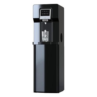 Black Bottom Loading Water Dispenser Cooler with Ice Maker