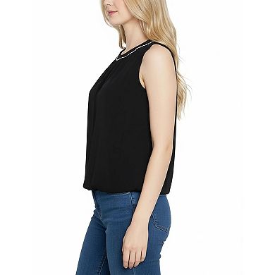 Petite Sleeveless Blouson Top