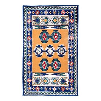 3x5 Ft Bohemian Washable Area Rug Indoor Outdoor Decor