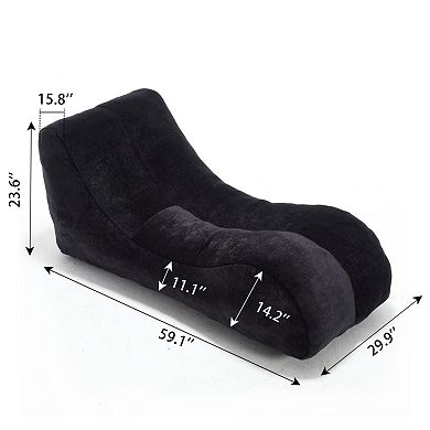 GOODSILO Premium Foam-Filled Bean Bag Sofa Chair for Comfortable Indoor Lounging and Relaxation