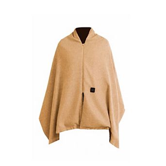 Wearable USB Heated Shawl Blanket with Zipper