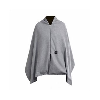 Wearable USB Heated Shawl Blanket with Zipper