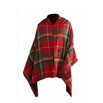 Wearable USB Heated Shawl Blanket with Zipper