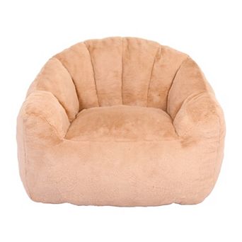 GOODSILO Large Memory Foam Bean Bag Sofa Chair with Armrests for Living Room and Bedroom Comfort