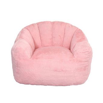 GOODSILO Large Memory Foam Bean Bag Sofa Chair with Armrests for Living Room and Bedroom Comfort