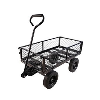 Whisen Metal Solid Wheels Tools Cart, Wagon Cart, Garden Cart
