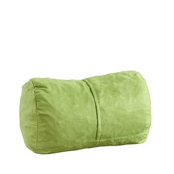 GOODSILO Large Cylindrical Foam-Filled Bean Bag Chair with Removable Cover