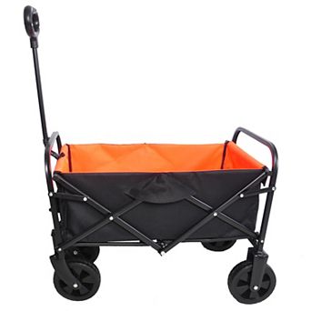 Whisen Mini Folding Wagon, Portable Hand Cart for Garden, Shopping, Beach