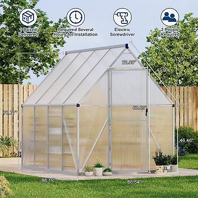 6x7 FT All-Season Greenhouse