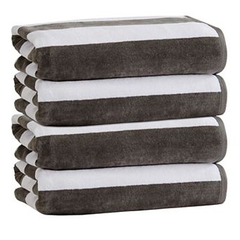 Market & Place Cotton Cabana Stripe Beach Towel Set