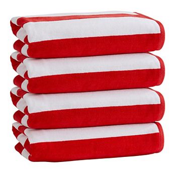 Market & Place Cotton Cabana Stripe Beach Towel Set