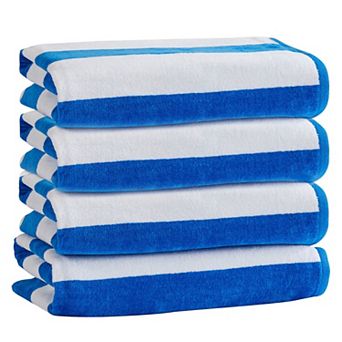 Market & Place Cotton Cabana Stripe Beach Towel Set