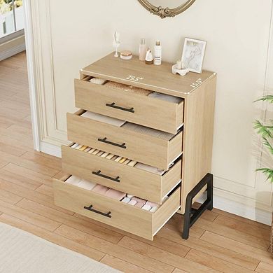 ANIXOL 4-Drawer Wood Dresser