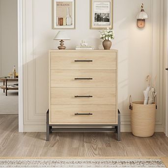 ANIXOL 4-Drawer Wood Dresser
