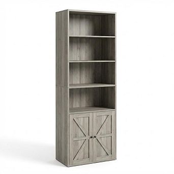 ANIXOL Farmhouse Bookcase with Doors
