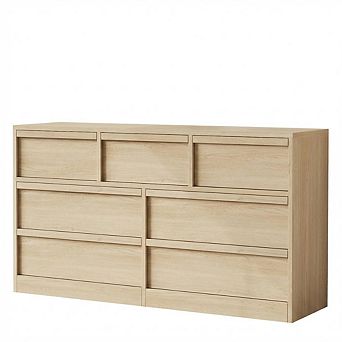 ANIXOL Wood Dresser Organizer for Bedroom with Large Storage