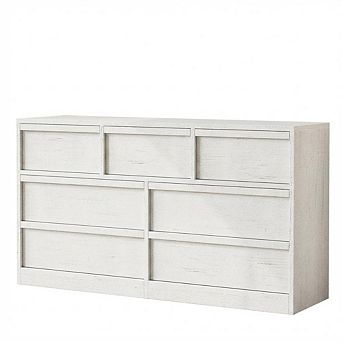 ANIXOL Wood Dresser Organizer for Bedroom with Large Storage
