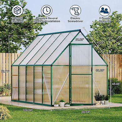 6x9 FT All-Season Greenhouse