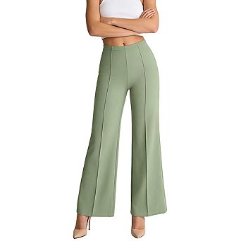 Women's High Waist Long Pants Slim Fit Casual Trousers