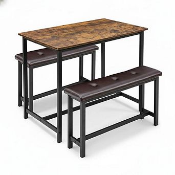ANIXOL 3 pc Dining Table Set with Benches