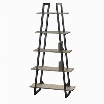 ANIXOL 5 tier Industrial Ladder Bookshelf