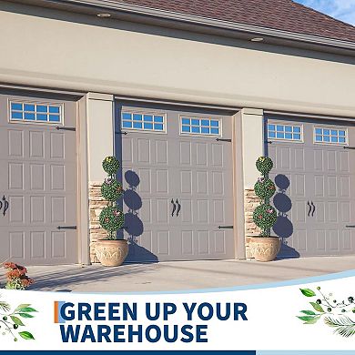 ANIXOL Artificial Triple Ball Topiary, UV-Resistant Outdoor Décor