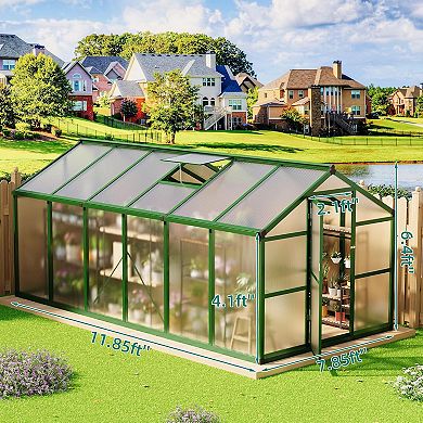 8x12 FT Heavy Duty Walk-in Greenhouse