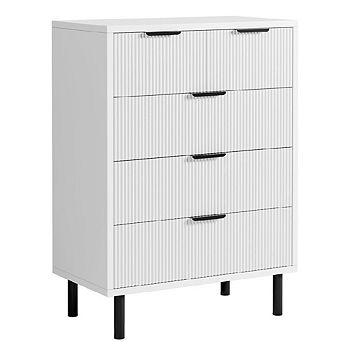 Wave Fluted 5 Drawer Dresser
