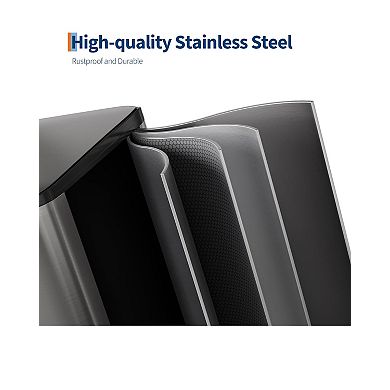 ANIXOL Double 8-Gallon/10.6-Gallon Step Trash Can