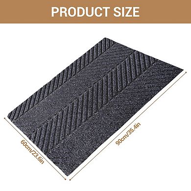 ANIXOL Heavy Duty All-Weather Door Mat with Low-Profile, Non-Slip Design
