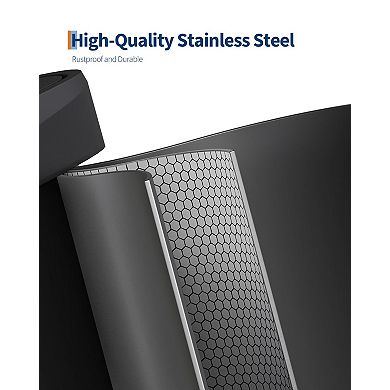 ANIXOL 21-Gallon Metal Step Trash Can