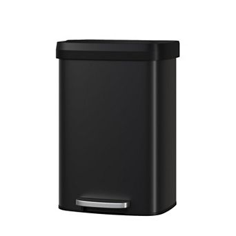 ANIXOL 13.2-Gallon Stainless Steel Step Trash Can