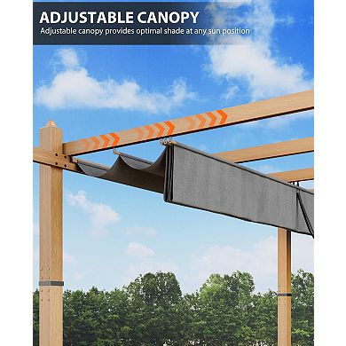 ANIXOL Retractable Aluminum Patio Pergola