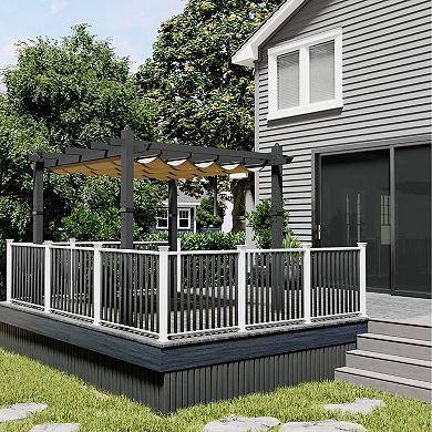 ANIXOL Retractable Aluminum Patio Pergola
