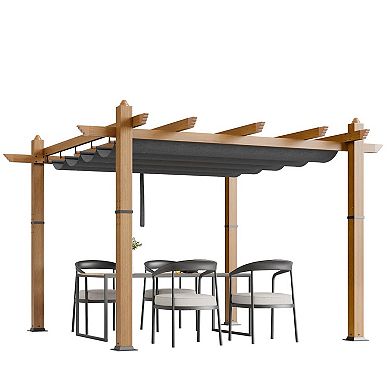 ANIXOL Retractable Aluminum Patio Pergola