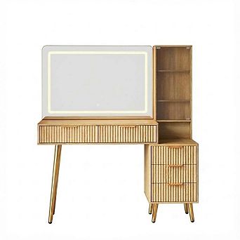 ANIXOL 48" Makeup Vanity Desk with LED Mirror