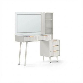 ANIXOL 48" Makeup Vanity Desk with LED Mirror