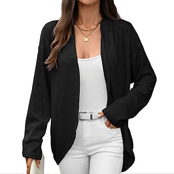 Women's Casual Long Sleeve Knit Cardigan Fashion Heart Pattern Comfortable Versatile Outerwear Top