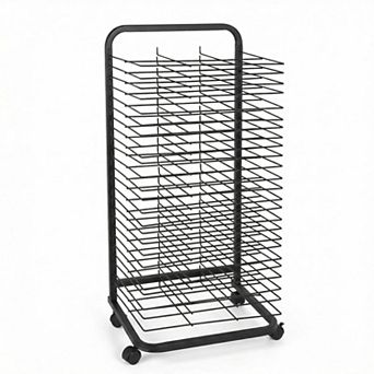 ANIXOL Mobile Art Drying Rack with Lockable Wheels