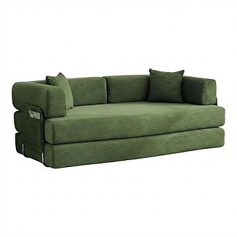ANIXOL Convertible Corduroy Sleeper Sofa Bed