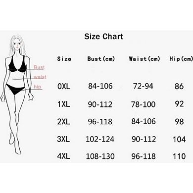 Women Plus Size Halter One Piece Swimsuits V-Neck Slim Fit Bathing Suit