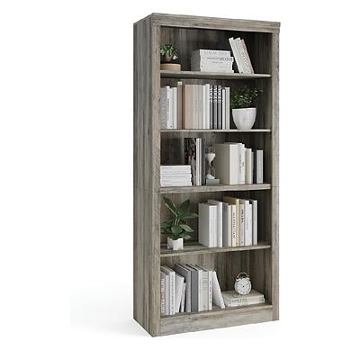 Tall Bookcase Wooden Bookshelf with Open Storage Modern Book Shelf Display Shelves