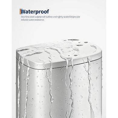 ANIXOL 13 Gallon Stainless Steel Trash Can