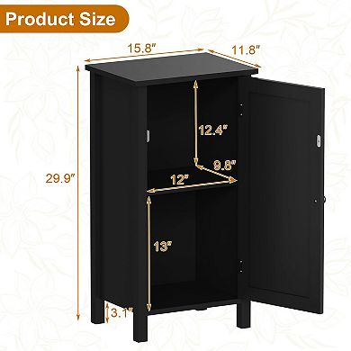ANIXOL Farmhouse Rattan Nightstand with Drawer, Wood Storage End Table with Sturdy Legs