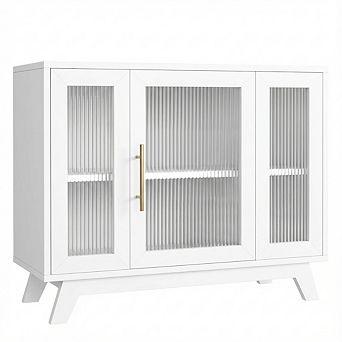ANIXOL 36" Buffet Cabinet with Fluted Glass