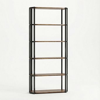 Bookshelf Classical Modern Bookcase Home Office Tall Display Shelves Storage Organizer